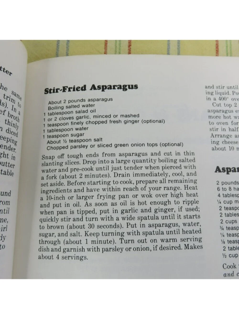 Ideas for Cooking Vegetables 1975 Cook Book Step-by-Step Techniques Paperback